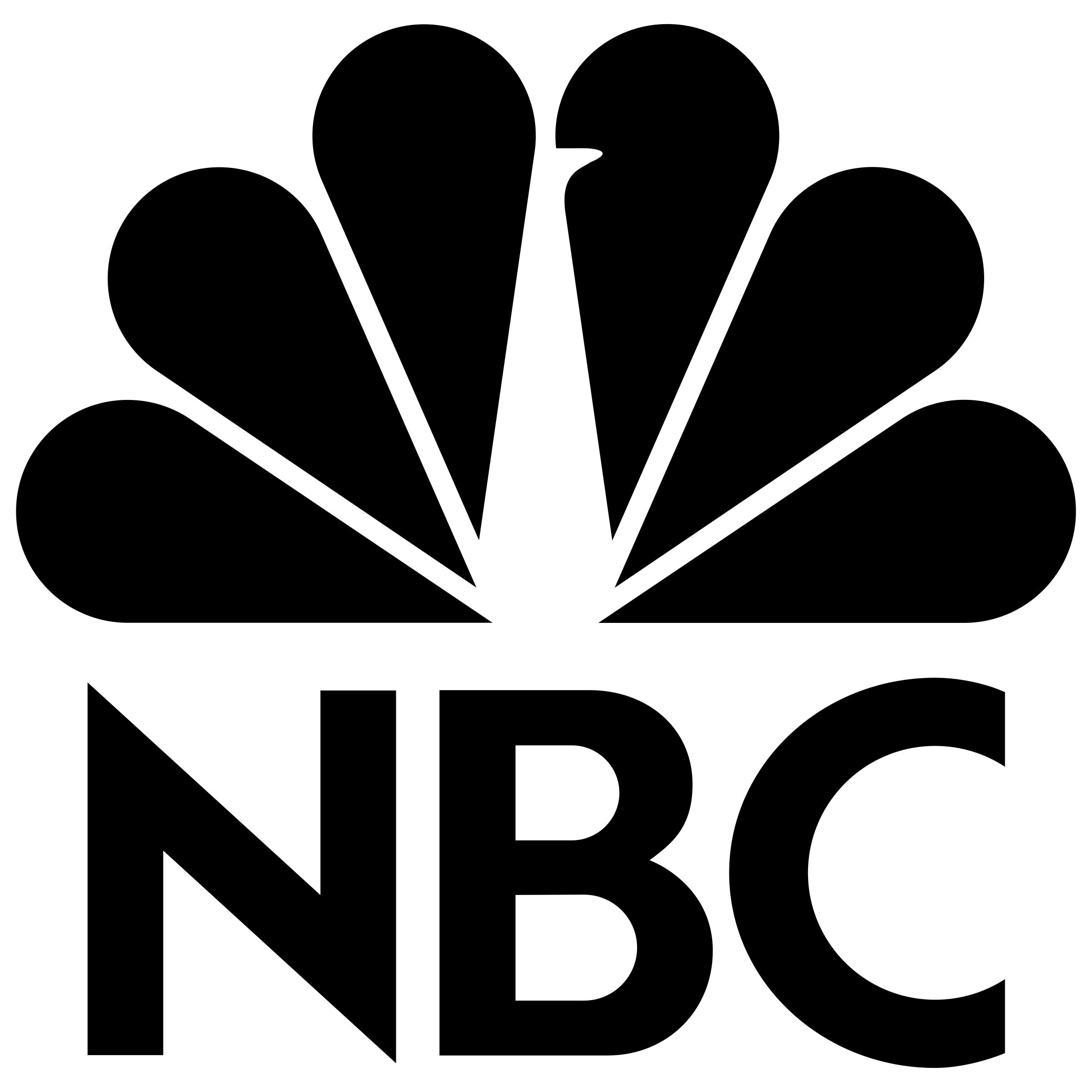 NBC logo in black and white